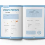 Carnet de voyage à remplir page infos