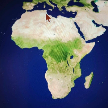 Carte Afrique Tunisie