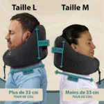 Oreiller de voyage réglable 5 positions M ou L