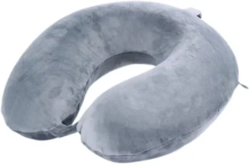 Oreiller de voyage à mémoire de forme gris